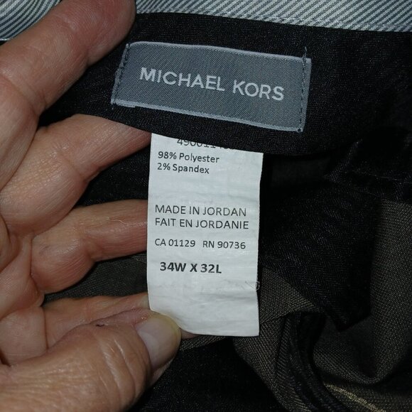 MEN'S MICHAEL KORS DRESS PANT, GREIGE COLOR, SIZE 34X32 - Picture 4 of 6